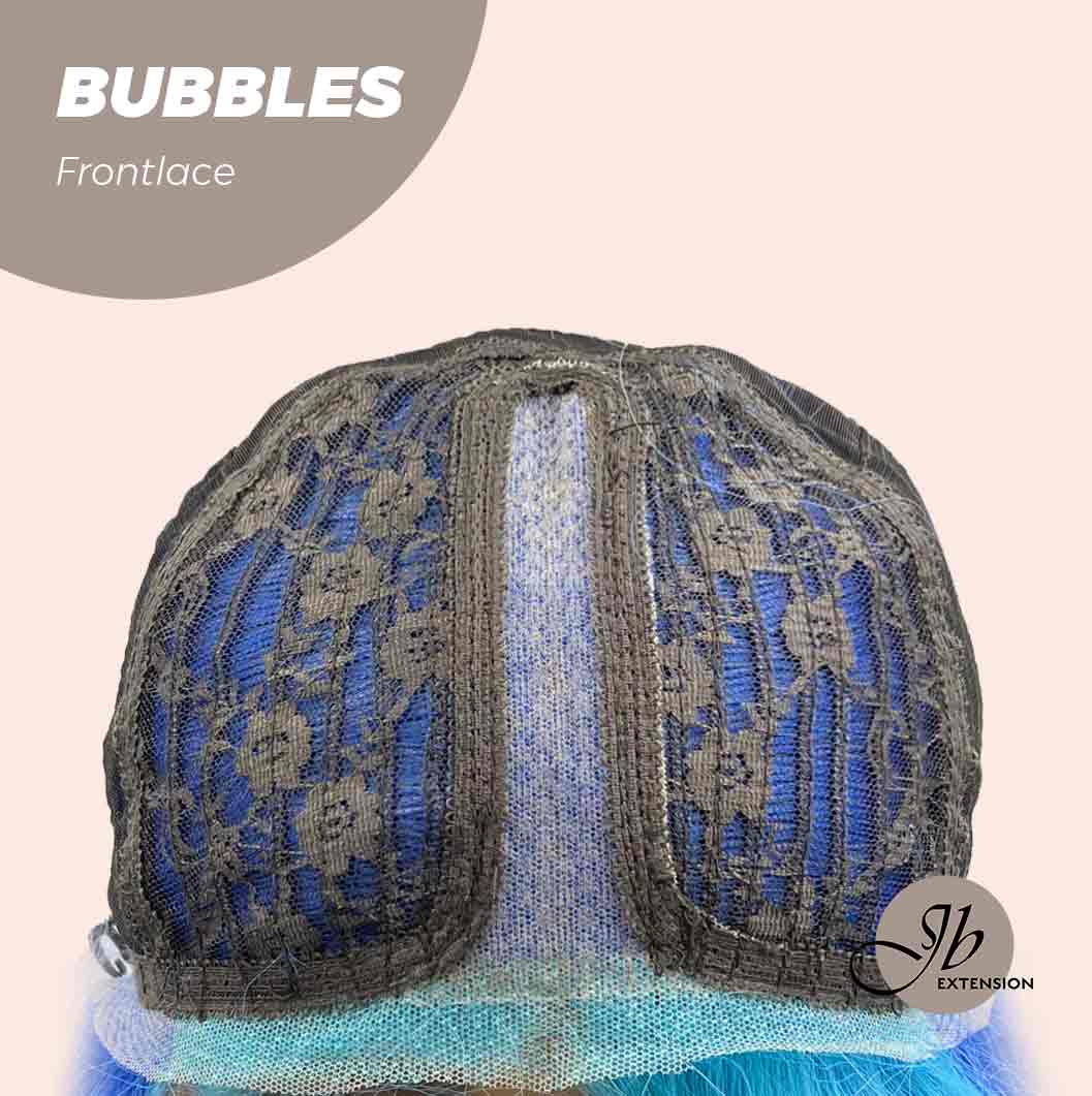 JBEXTENSION 24 Inches Mix Blue Body Wave Pre-Cut Frontlace Glueless Wig BUBBLES Alexwigs