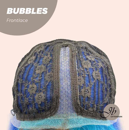 JBEXTENSION 24 Inches Mix Blue Body Wave Pre-Cut Frontlace Glueless Wig BUBBLES Alexwigs