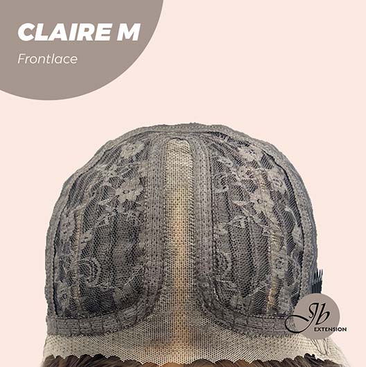 JBEXTENSION 22 Inches Body Wave Brown With Highlight Pre-Cut Frontlace Glueless Wig CLAIRE LACE M Alexwigs