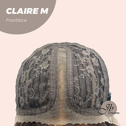 JBEXTENSION 22 Inches Body Wave Brown With Highlight Pre-Cut Frontlace Glueless Wig CLAIRE LACE M Alexwigs