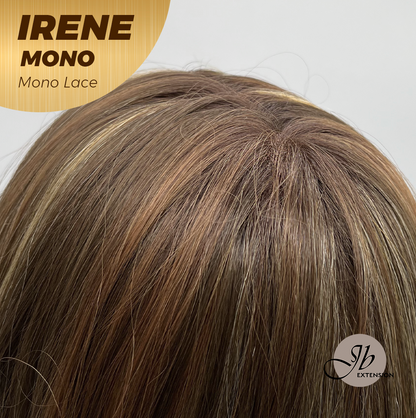 [PRE-ORDER] JBEXTENSION IRENE MONO Monofilament Handmade Wig 6X5 Full Monofilament Hand Tied Top Wig 19 Inches Hazelnut Curly Mono Lace Wig With Anti-slip Silicone Strips Glueless Wig IRENE MONO【BENDY EAR TABS】 Alexwigs