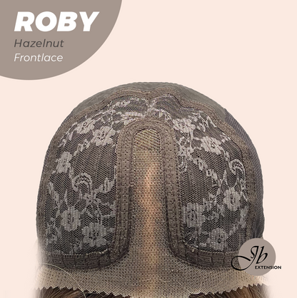 JBEXTENSION 22 Inches Hazelnut Blonde Highlight Women Pre-Cut Frontlace Glueless Wig ROBY HAZELNUT Alexwigs
