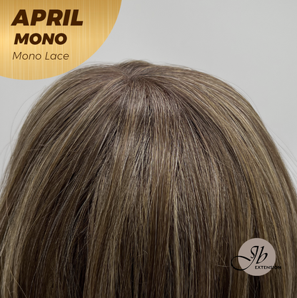 [PRE-ORDER] JBEXTENSION APRIL MONO Monofilament Handmade Wig 6X5 Full Monofilament Hand Tied Top Wig 18 Inches Hazelnut Mono Lace Wig With Anti-slip Silicone Strips Glueless Wig APRIL MONO HAZELNUT【BENDY EAR TABS】 Alexwigs