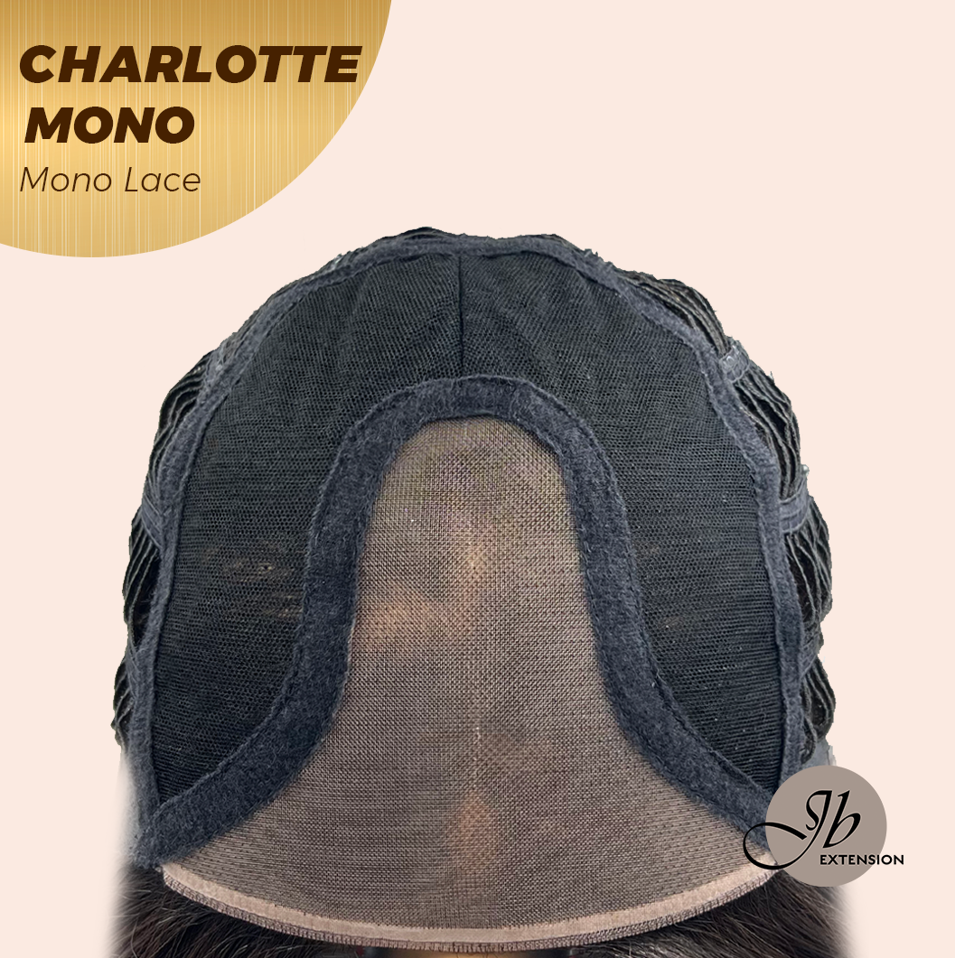 [PRE-ORDER] JBEXTENSION CHARLOTTE MONO Partial Monofilament Wig 22 Inches Natural Black Partial Mono Lace Glueless Wig CHARLOTTE MONO【BENDY EAR TABS】 Alexwigs