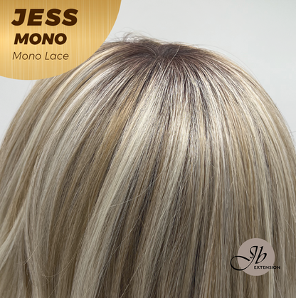 [PRE-ORDER] JBEXTENSION JESS MONO Monofilament Handmade Wig 6X5 Full Monofilament Hand Tied Top Wig 10 Inches Blonde Mono Lace Wig With Anti-slip Silicone Strips Glueless Wig JESS MONO【BENDY EAR TABS】 Alexwigs