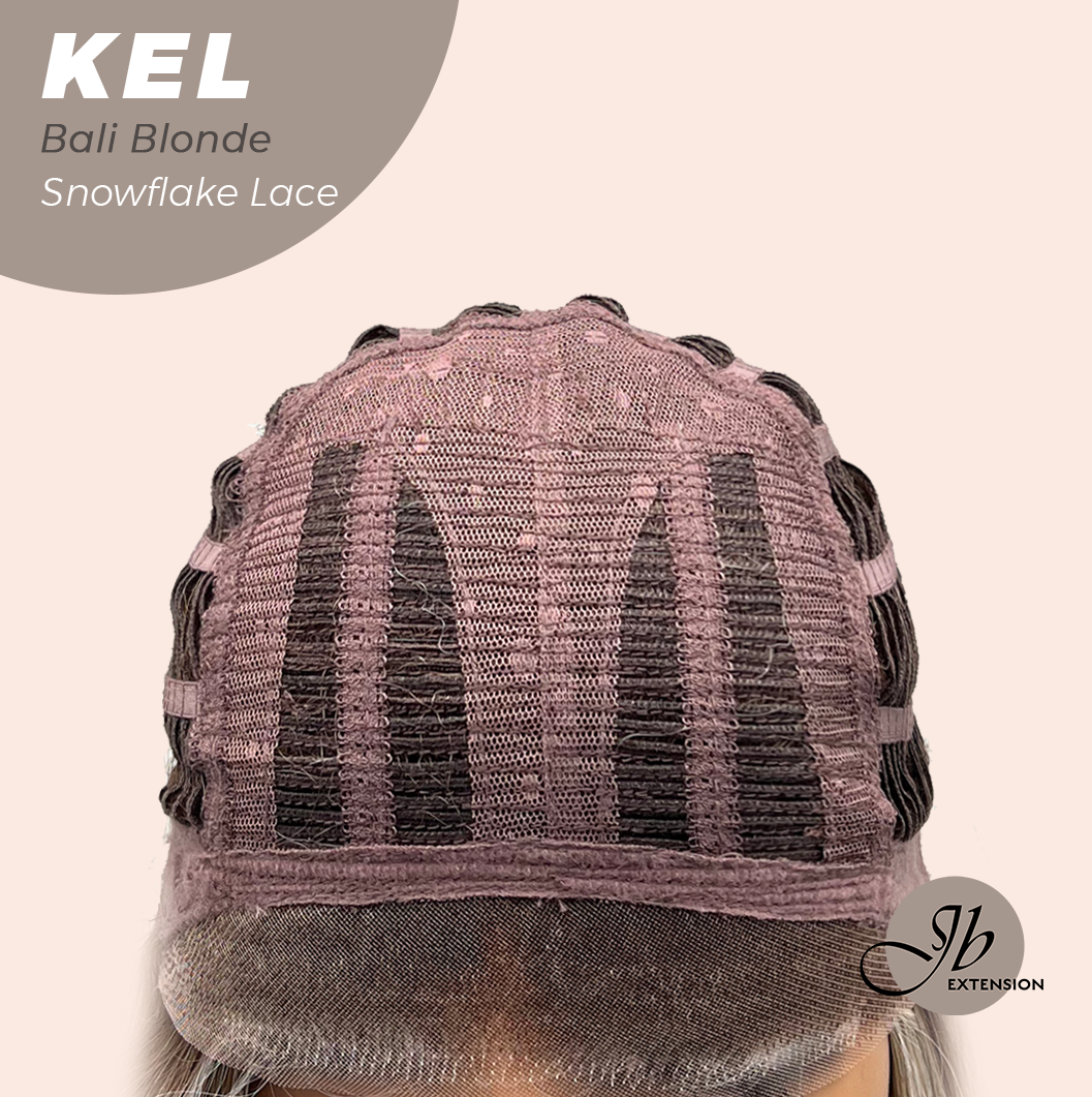 JBEXTENSION 22 Inches Bali Blonde Pre-Cut Snowflake Lace Frontlace Glueless Wig KEL BALI BLONDE【PERMATEASE】【BENDY EAR TABS】- M/L Alexwigs
