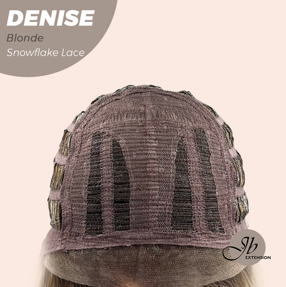 JBEXTENSION 24 Inches Blonde Wave Pre-Cut Snowflake Lace Frontlace Glueless Wig DENISE BLONDE【PERMATEASE】【BENDY EAR TABS】- M/L Alexwigs