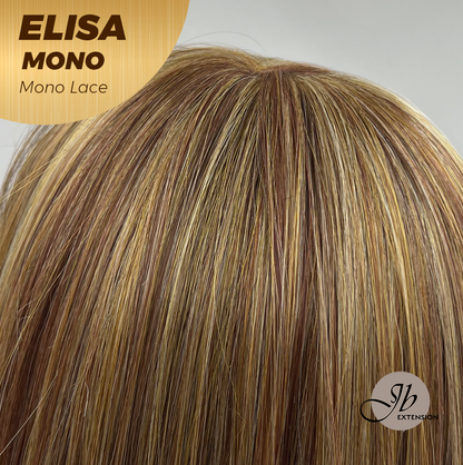 [PRE-ORDER] JBEXTENSION ELISA MONO Monofilament Handmade Wig 6X5 Full Monofilament Hand Tied Top Wig 16 Inches Crème Caramel Mono Lace Wig With Anti-slip Silicone Strips Glueless Wig ELISA MONO【BENDY EAR TABS】 Alexwigs