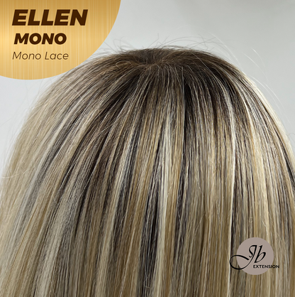 [PRE-ORDER] HOT OF SEASON -  ELLEN MONO Full Monofilament Handmade Full Lace Full Hand Tied Wig 12 Inches Blonde Mono Lace Handmade Futura Fiber Wig Glueless Wig ELLEN MONO【BENDY EAR TABS】 Alexwigs