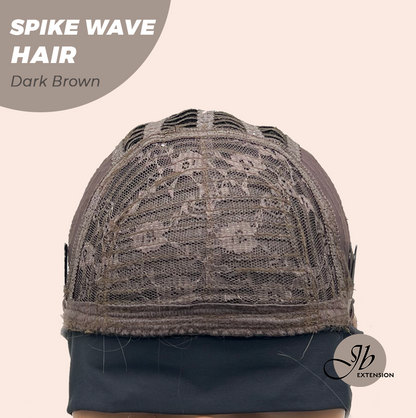 JBEXTENSION 24 Inches Long Curly Hair Dark Brown Headband Wig SPIKE WAVE HAIR - DARK BROWN Alexwigs