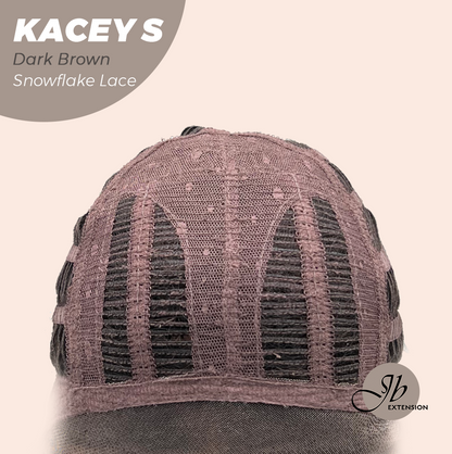 [PRE-ORDER] JBEXTENSION 20 Inches Dark Brown Pre-Cut Snowflake Lace Frontlace Glueless Wig KACEY S DARK BROWN【PERMATEASE】【BENDY EAR TABS】 Alexwigs