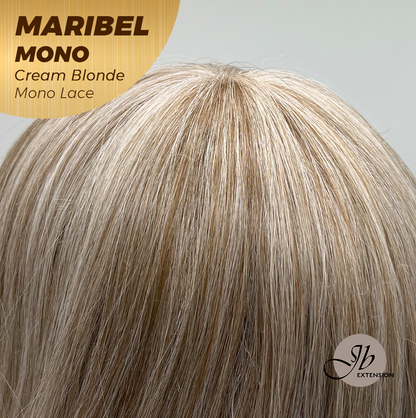 [PRE-ORDER] JBEXTENSION MARIBEL MONO CREAM BLONDE Monofilament Handmade Wig 6X5 Full Monofilament Hand Tied Top Wig 16 Inches Cream Blonde Wave Mono Lace Wig With Anti-slip Silicone Strips Glueless Wig MARIBEL MONO CREAM BLONDE【BENDY EAR TABS】 Alexwigs