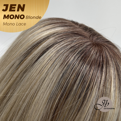 [PRE-ORDER] JBEXTENSION JEN MONO Monofilament Handmade Wig 6X5 Full Monofilament Hand Tied Top Wig 18 Inches Blonde Mono Lace Wig With Anti-slip Silicone Strips Glueless Wig JEN MONO BLONDE【BENDY EAR TABS】 Alexwigs
