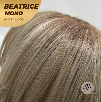 [PRE-ORDER] JBEXTENSION BEATRICE MONO Monofilament Handmade Wig 6X5 Full Monofilament Hand Tied Top Wig 17 Inches Golden Blonde Mono Lace Wig Glueless Wig BEATRICE MONO【BENDY EAR TABS】 Alexwigs
