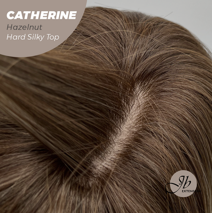JBEXTENSION 25 Inches Scalpiana Hazelnut 3.5X4 Hard Silky Top Natural Scalp Effect Wig With Bangs CATHERINE HAZELNUT Alexwigs