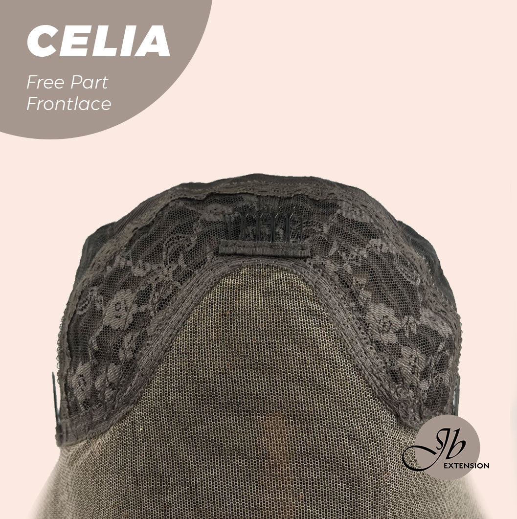 JBEXTENSION 22 Inches Mix Brown Curly Pre-Cut Frontace Wave Glueless Wig CELIA Alexwigs