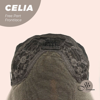 JBEXTENSION 22 Inches Mix Brown Curly Pre-Cut Frontace Wave Glueless Wig CELIA Alexwigs