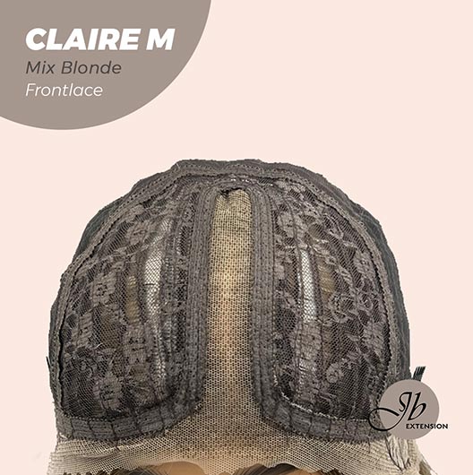 JBEXTENSION 22 Inches Body Wave Mix Blonde Pre-Cut Frontlace Glueless Wig CLAIRE M BLONDE Alexwigs