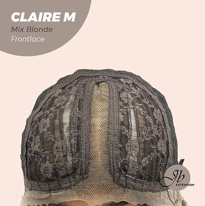 JBEXTENSION 22 Inches Body Wave Mix Blonde Pre-Cut Frontlace Glueless Wig CLAIRE M BLONDE Alexwigs