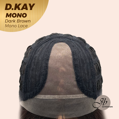 [PRE-ORDER] JBEXTENSION D.KAY MONO Partial Monofilament Wig 18 Inches Dark Brown Partial Mono Lace Glueless Women Fashion Wig D.KAY MONO DARK BROWN【BENDY EAR TABS】 Alexwigs