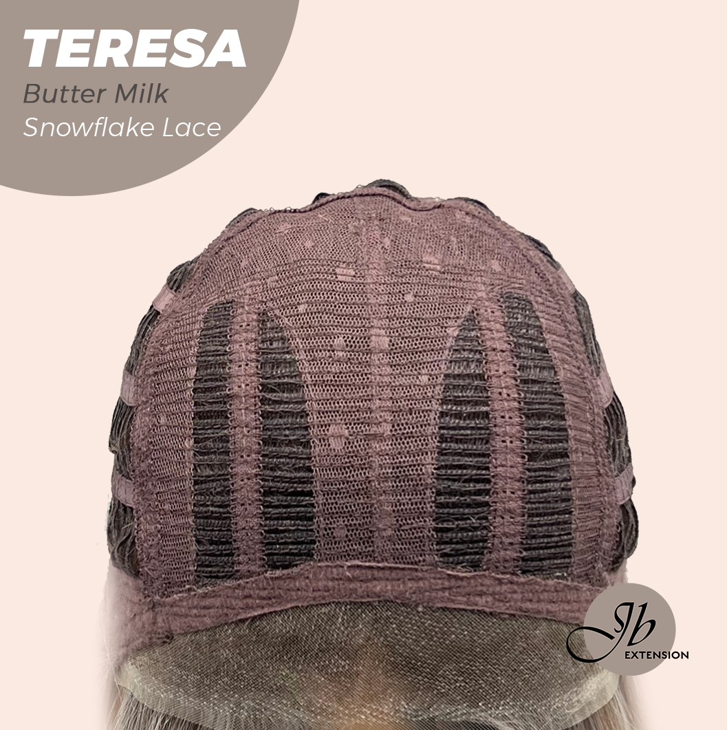 [PRE-ORDER] JBEXTENSION 18 Inches Butter Milk Pre-Cut Snowflake Lace Frontlace Glueless Wig TERESA BUTTER MILK【PERMATEASE】【BENDY EAR TABS】 Alexwigs