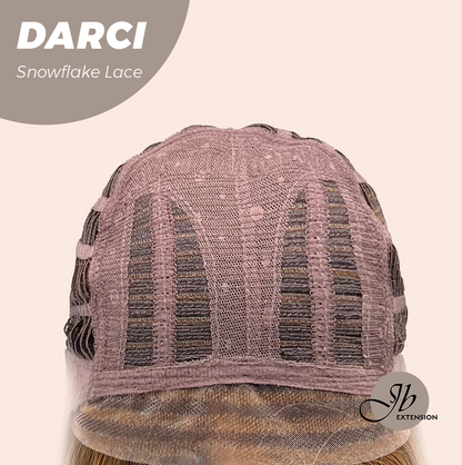 JBEXTENSION 25 Inches Caramel Pre-Cut Snowflake Lace Frontlace Glueless Wig DARCI【PERMATEASE】【BENDY EAR TABS】 Alexwigs