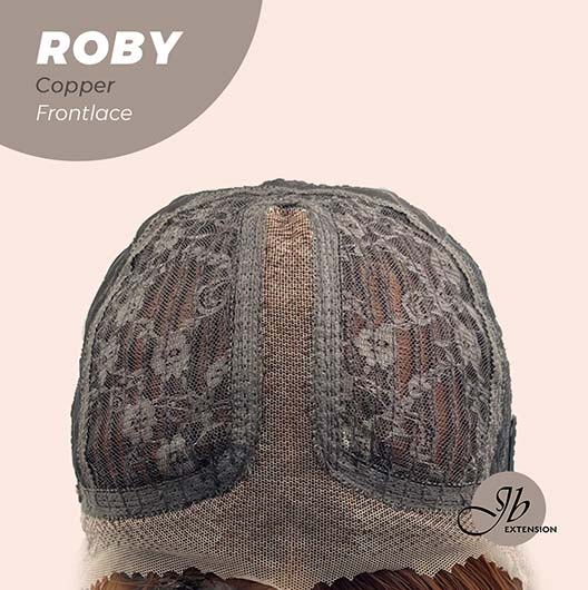 JBEXTENSION 22 Inches Copper Medium Length Women Pre-Cut Frontlace Glueless Wig ROBY COPPER Alexwigs