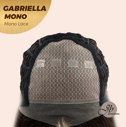 [PRE-ORDER] JBEXTENSION GABRIELLA MONO Monofilament Handmade Wig 6X5 Full Monofilament Hand Tied Top Wig 20 Inches Black Wave Mono Lace Wig With Anti-slip Silicone Strips Glueless Wig GABRIELLA MONO【BENDY EAR TABS】 Alexwigs
