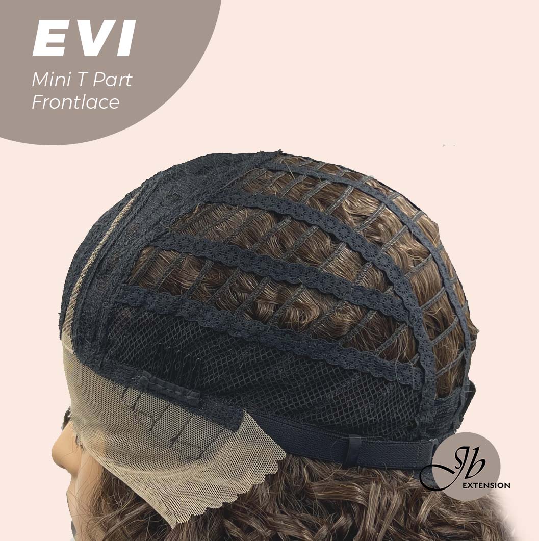 [PRE-ORDER] Nichole's Selection -15 Inches Deep Curly Brown Side Part Mini T Part Frontlace Glueless Wig EVI Alexwigs