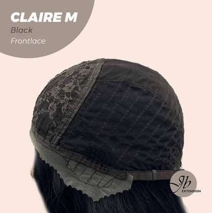 JBEXTENSION 22 Inches Body Wave Jet Black Pre-Cut Frontlace Glueless Wig CLAIRE M BLACK Alexwigs