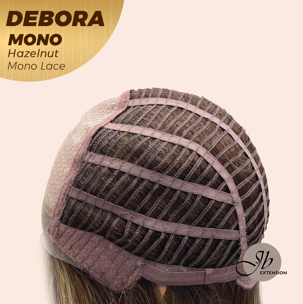[PRE-ORDER] JBEXTENSION DEBORA MONO Monofilament Handmade Wig 6X5 Full Monofilament Hand Tied Top Wig 20 Inches Hazelnut Mono Lace Wig With Anti-slip Silicone Strips Glueless Wig DEBORA MONO HAZELNUT【BENDY EAR TABS】 Alexwigs