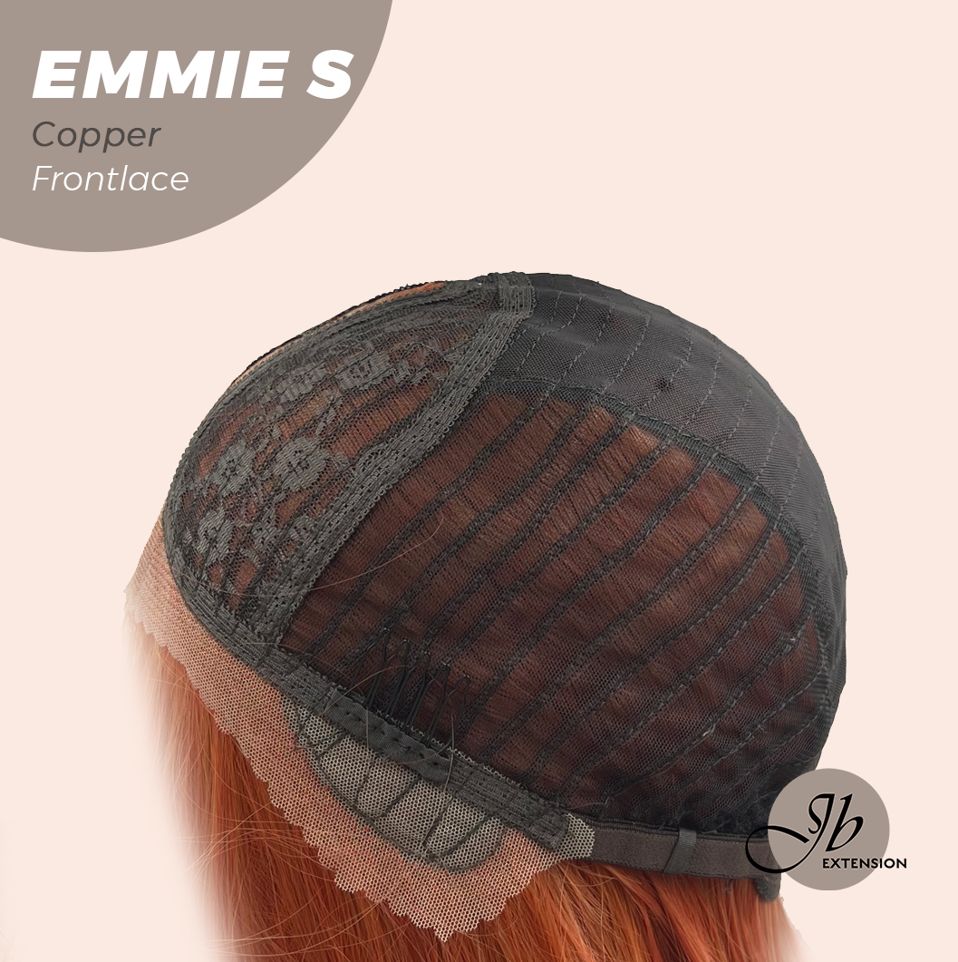 JBEXTENSION 22 Inches Curly Copper Pre-Cut Frontlace Glueless Wig EMMIE S COPPER Alexwigs