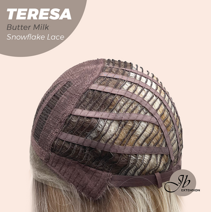 [PRE-ORDER] JBEXTENSION 18 Inches Butter Milk Pre-Cut Snowflake Lace Frontlace Glueless Wig TERESA BUTTER MILK【PERMATEASE】【BENDY EAR TABS】 Alexwigs