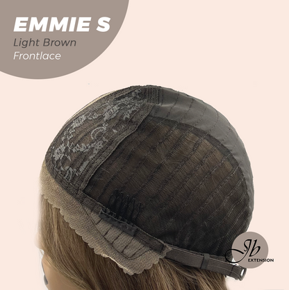 JBEXTENSION 22 Inches Curly Light Brown Pre-Cut Frontlace Glueless Wig EMMIE S LIGHT BROWN Alexwigs