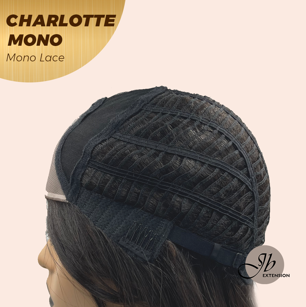 [PRE-ORDER] JBEXTENSION CHARLOTTE MONO Partial Monofilament Wig 22 Inches Natural Black Partial Mono Lace Glueless Wig CHARLOTTE MONO【BENDY EAR TABS】 Alexwigs