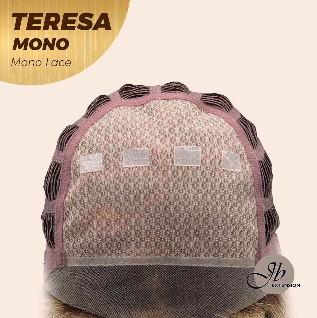 [PRE-ORDER] JBEXTENSION TERESA MONO 16INCH Monofilament Handmade Wig 6X5 Full Monofilament Hand Tied Top Wig 16 Inches Mix Blonde Curly Mono Lace Wig With Anti-slip Silicone Strips Glueless Wig TERESA MONO - 16Inch【BENDY EAR TABS】 Alexwigs