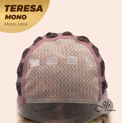 [PRE-ORDER] JBEXTENSION TERESA MONO 16INCH Monofilament Handmade Wig 6X5 Full Monofilament Hand Tied Top Wig 16 Inches Mix Blonde Curly Mono Lace Wig With Anti-slip Silicone Strips Glueless Wig TERESA MONO - 16Inch【BENDY EAR TABS】 Alexwigs