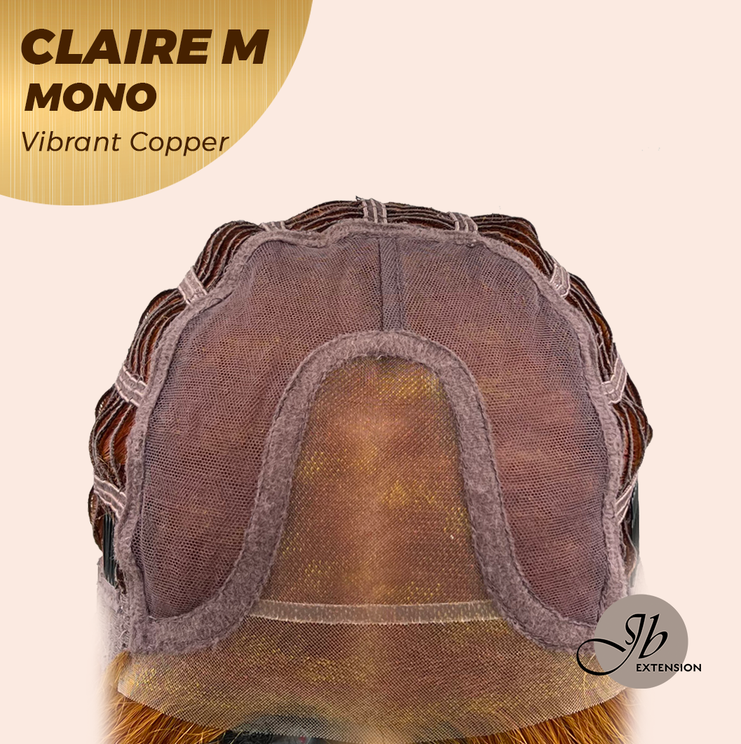 [PRE-ORDER] JBEXTENSION CLAIRE MONO VIBRANT COPPER Partial Monofilament Wig 22 Inches Vibrant Copper Partial Mono Lace Glueless Wig Claire Mono Vibrant Copper【BENDY EAR TABS】 Alexwigs
