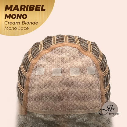 [PRE-ORDER] JBEXTENSION MARIBEL MONO CREAM BLONDE Monofilament Handmade Wig 6X5 Full Monofilament Hand Tied Top Wig 16 Inches Cream Blonde Wave Mono Lace Wig With Anti-slip Silicone Strips Glueless Wig MARIBEL MONO CREAM BLONDE【BENDY EAR TABS】 Alexwigs
