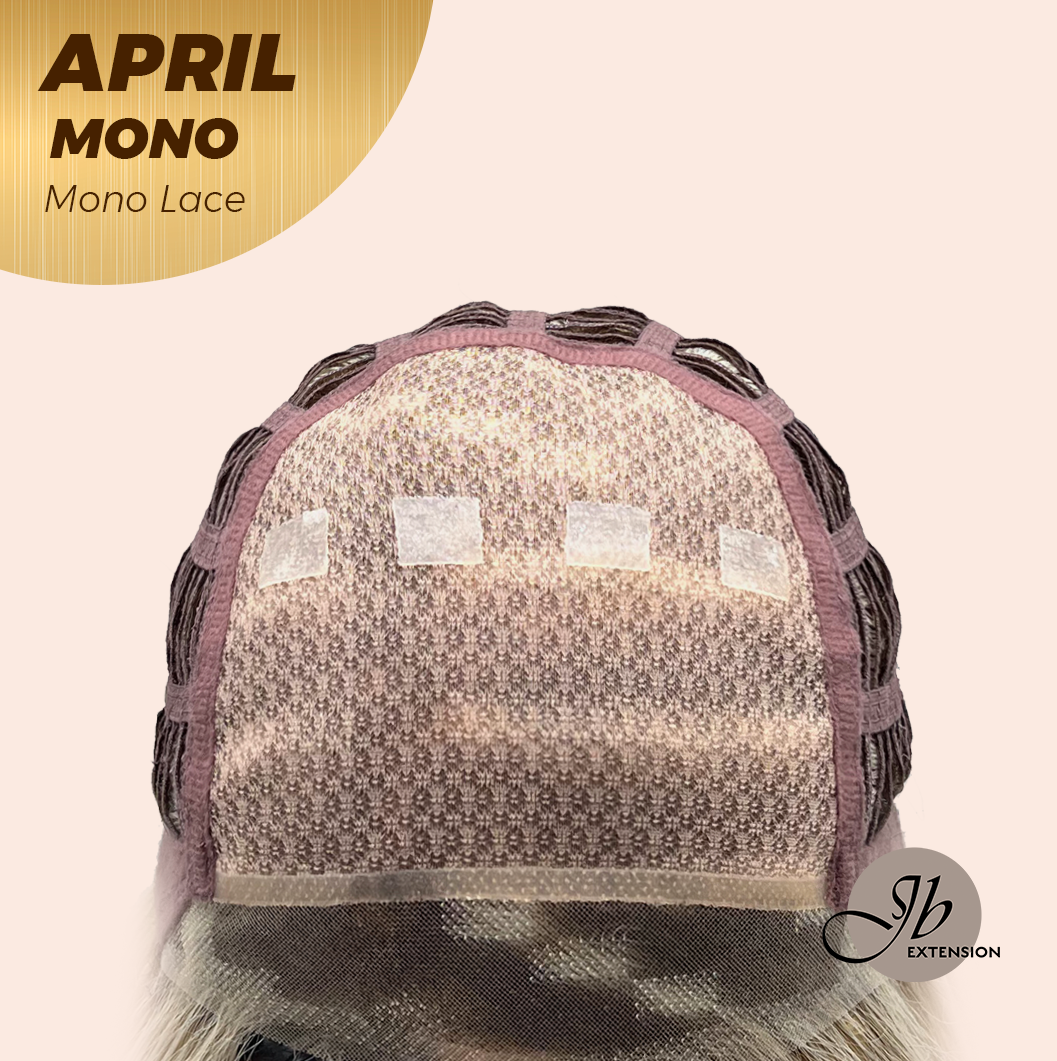 [PRE-ORDER] JBEXTENSION APRIL MONO Monofilament Handmade Wig 6X5 Full Monofilament Hand Tied Top Wig 18 Inches Mix Blonde Mono Lace Wig With Anti-slip Silicone Strips Glueless Wig APRIL MONO MIX BLONDE【BENDY EAR TABS】 Alexwigs