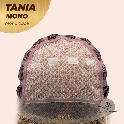 [PRE-ORDER] JBEXTENSION TANIA MONO Monofilament Handmade Wig 6X5 Full Monofilament Hand Tied Top Wig 18 Inches Butter Cream Mono Lace Wig With Anti-slip Silicone Strips Glueless Wig TANIA MONO【BENDY EAR TABS】 Alexwigs