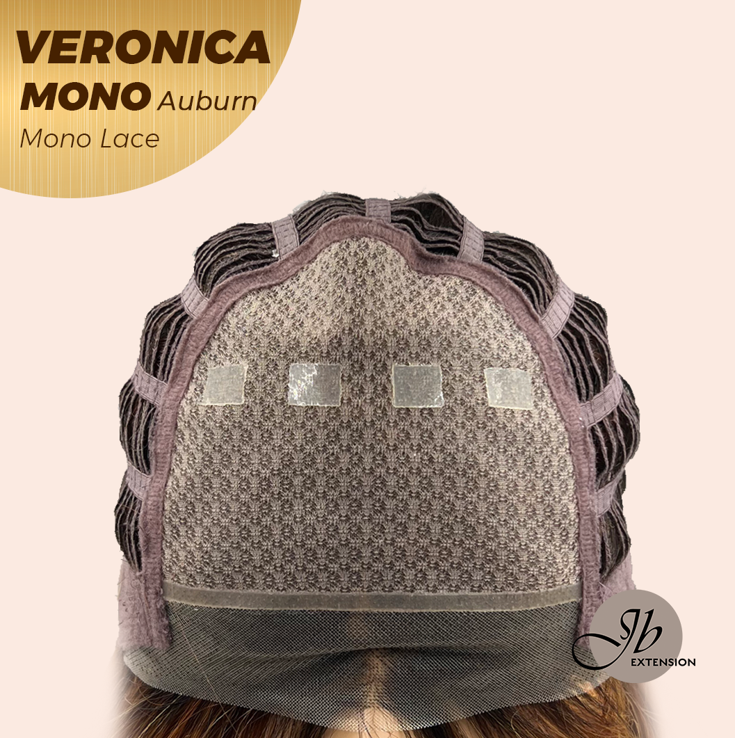 [PRE-ORDER] Nichole's Selection - VERONICA MONO Monofilament Handmade Wig 6X5 Full Monofilament Hand Tied Top Wig 12 Inches Auburn Wave Mono Lace Wig With Anti-slip Silicone Strips Glueless Wig VERONICA MONO AUBURN【BENDY EAR TABS】 Alexwigs