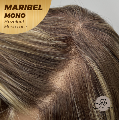 [PRE-ORDER] JBEXTENSION MARIBEL MONO HAZELNUT Monofilament Handmade Wig 6X5 Full Monofilament Hand Tied Top Wig 16 Inches Hazelnut Wave Mono Lace Wig With Anti-slip Silicone Strips Glueless Wig MARIBEL MONO HAZELNUT【BENDY EAR TABS】 Alexwigs