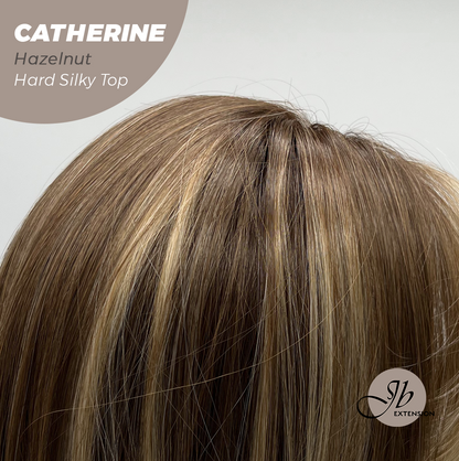 JBEXTENSION 25 Inches Scalpiana Hazelnut 3.5X4 Hard Silky Top Natural Scalp Effect Wig With Bangs CATHERINE HAZELNUT Alexwigs