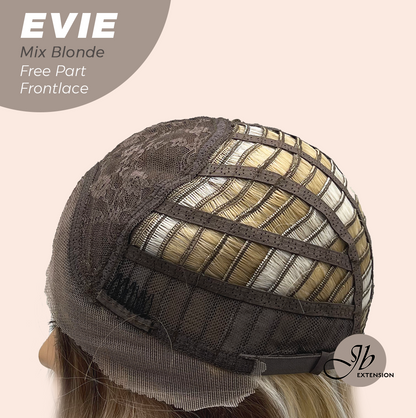 JBEXTENSION 22 Inches Mix Blonde Pre-Cut Free Part Frontlace Glueless Wig EVIE MIX BLONDE Alexwigs
