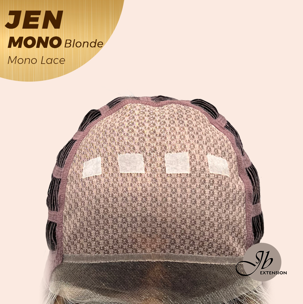 [PRE-ORDER] JBEXTENSION JEN MONO Monofilament Handmade Wig 6X5 Full Monofilament Hand Tied Top Wig 18 Inches Blonde Mono Lace Wig With Anti-slip Silicone Strips Glueless Wig JEN MONO BLONDE【BENDY EAR TABS】 Alexwigs