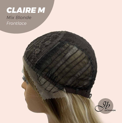JBEXTENSION 22 Inches Body Wave Mix Blonde Pre-Cut Frontlace Glueless Wig CLAIRE M BLONDE Alexwigs