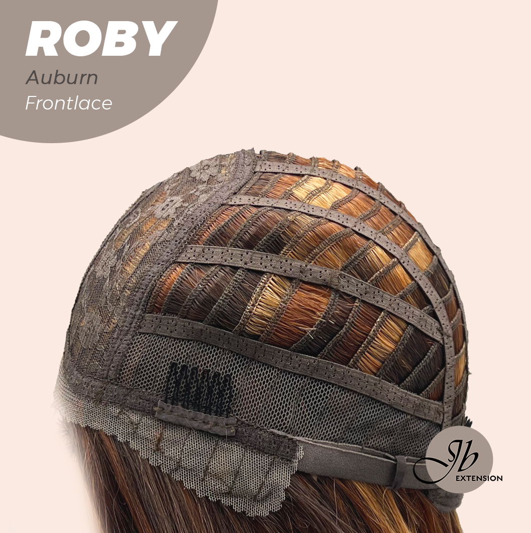 JBEXTENSION 22 Inches Auburn with Highlight Women Pre-Cut Frontlace Glueless Wig ROBY AUBURN Alexwigs