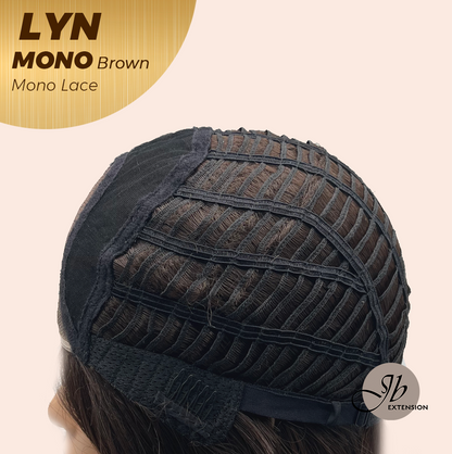 [PRE-ORDER] JBEXTENSION LYN MONO Partial Monofilament Wig 17 Inches Brown Partial Mono Lace Glueless Wig LYN MONO BROWN【BENDY EAR TABS】 Alexwigs