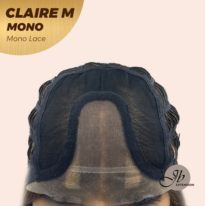 [PRE-ORDER] JBEXTENSION CLAIRE MONO Partial Monofilament Wig 22 Inches Brown With Highlight Partial Mono Lace Glueless Wig CLAIRE MONO【BENDY EAR TABS】 Alexwigs